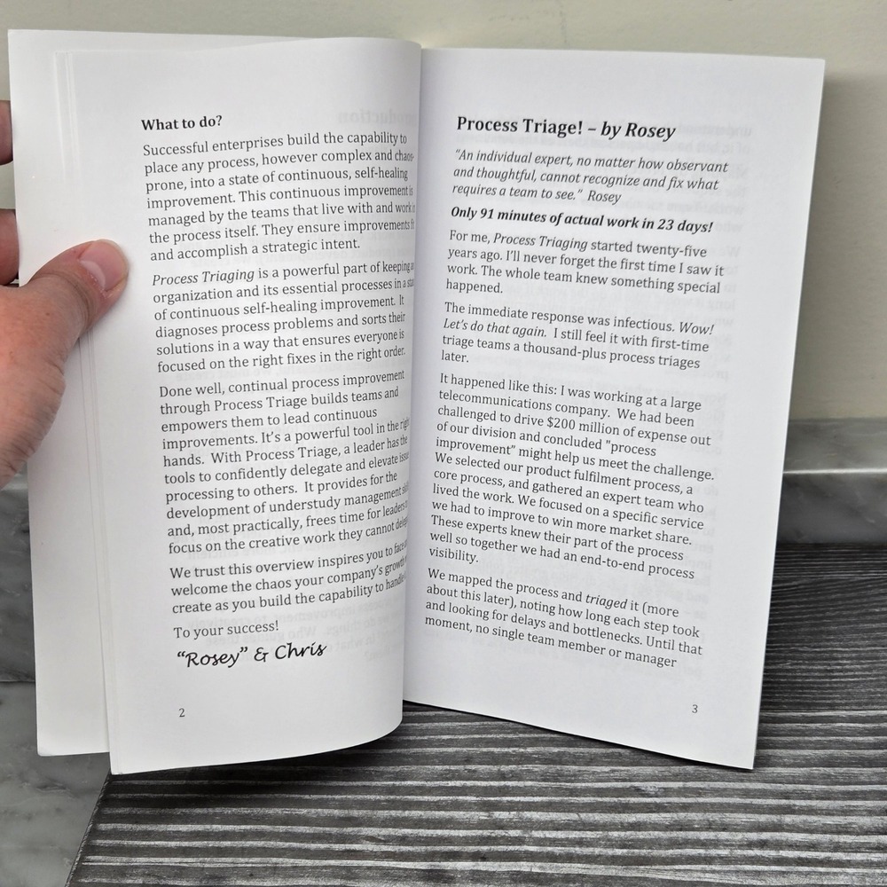 Process Triage: How to Build Repeatable, Sustainable, Scalable Business, Book - Picture 3 of 6